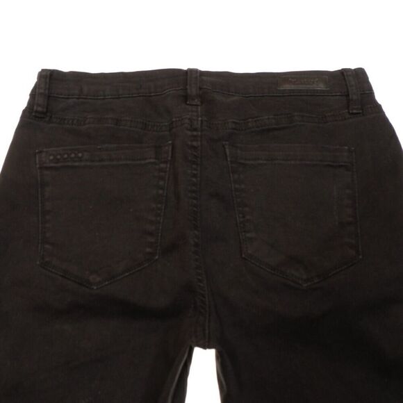 BLANKNYC Skinny Ankle Pants 28 Black Intro Distressed Womens Measure 27x25.5 - Picture 5 of 13